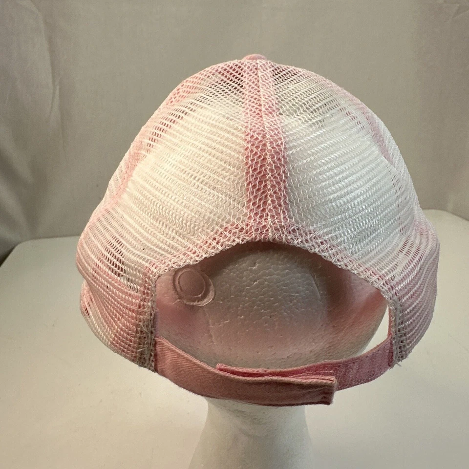 Gorra de béisbol ajustable Ariat rosa a rayas Foto 3 de 4