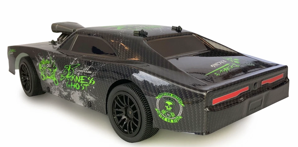 RC Auto GHOST 1:10 RTR 2WD Muscle Car in Carbon Optik 20km/h schnell - Bild 3 von 4