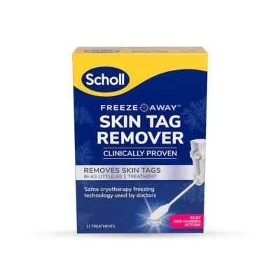 Scholl Skin Tag Remover Freeze Away Cryotherapy Treatment Tool Aerosol Spray
