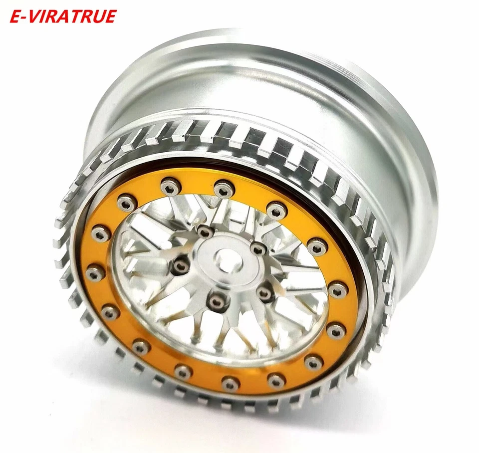 Rueda de aluminio E-VIRATRUE 2,2/3,0"" para corte de arrastre Losi Lasernut/TRAXXAS 1/10 1 pieza Foto 2 de 4