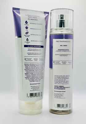 Bath & Body Works Lavender No 2 & No 3 Fragrance Body Mist & Body 