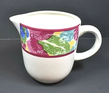 International Tableworks "TROPICAL ISLE" Creamer White, Hot Pink, Green, Blue +