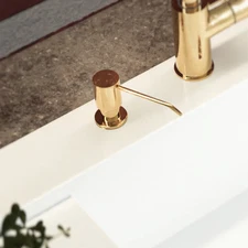 Brass Soap Dispenser, Kitchen Sink Liquid Pump Bottle, Dish Soap Dispenser