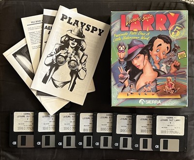 Leisure Suit Larry 5 Passionate Patti Undercover Work Game MAC 3.5  8 Disks