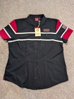 Indian Motorcycle Mechanics Shop Button Up Shirt Mens 2XL Biker Embroidered NWT