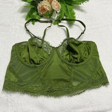 Auden Green Lace Corsette Style Bralette Size Medium