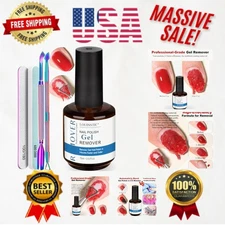 Professional 15ml Gel Nail Polish Remover Kit - Non-Irritating & Fast Action