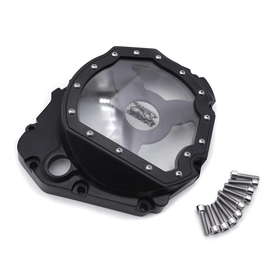 HTTMT- Black Glass See Through Engine Clutch Cover Protector Compatible with ... - Image 4 of 4