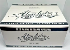 2023 Panini Absolute Football NFL Value Fat Cello Box - 12 Packs
