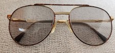 Vintage Luxottica Glasses Fred Tortoise GEP 56-17-140 Italy FRAMES ONLY