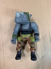 Vtg 1990 Playmates Giant Teenage Mutant Ninja Turtles Rocksteady 13” Figure