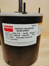 HESSAIRE  Motor,Dayton,For 484X47, 484X57 494R55