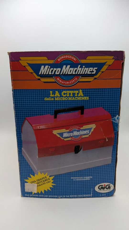 La Città Delle Micro Machines Gig Galoob Toys Anni 1988 Cassetta Degli Attrezzi - Immagine 2 di 4