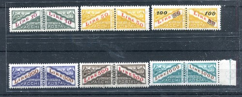 SAN MARINO 1955-61 Series 6 Values Unlanguage Postal Parcels