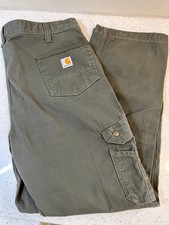 Carhartt Relaxed Fit Rugged Double Front Canvas Workwear Pants - Size 40x32