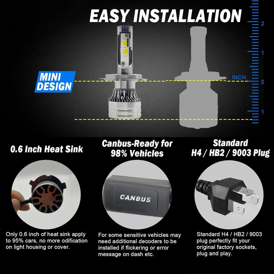 2x 7x6 5x7 faros haz alto/bajo H6054 para camioneta Isuzu 1982-1995 Foto 4 de 4