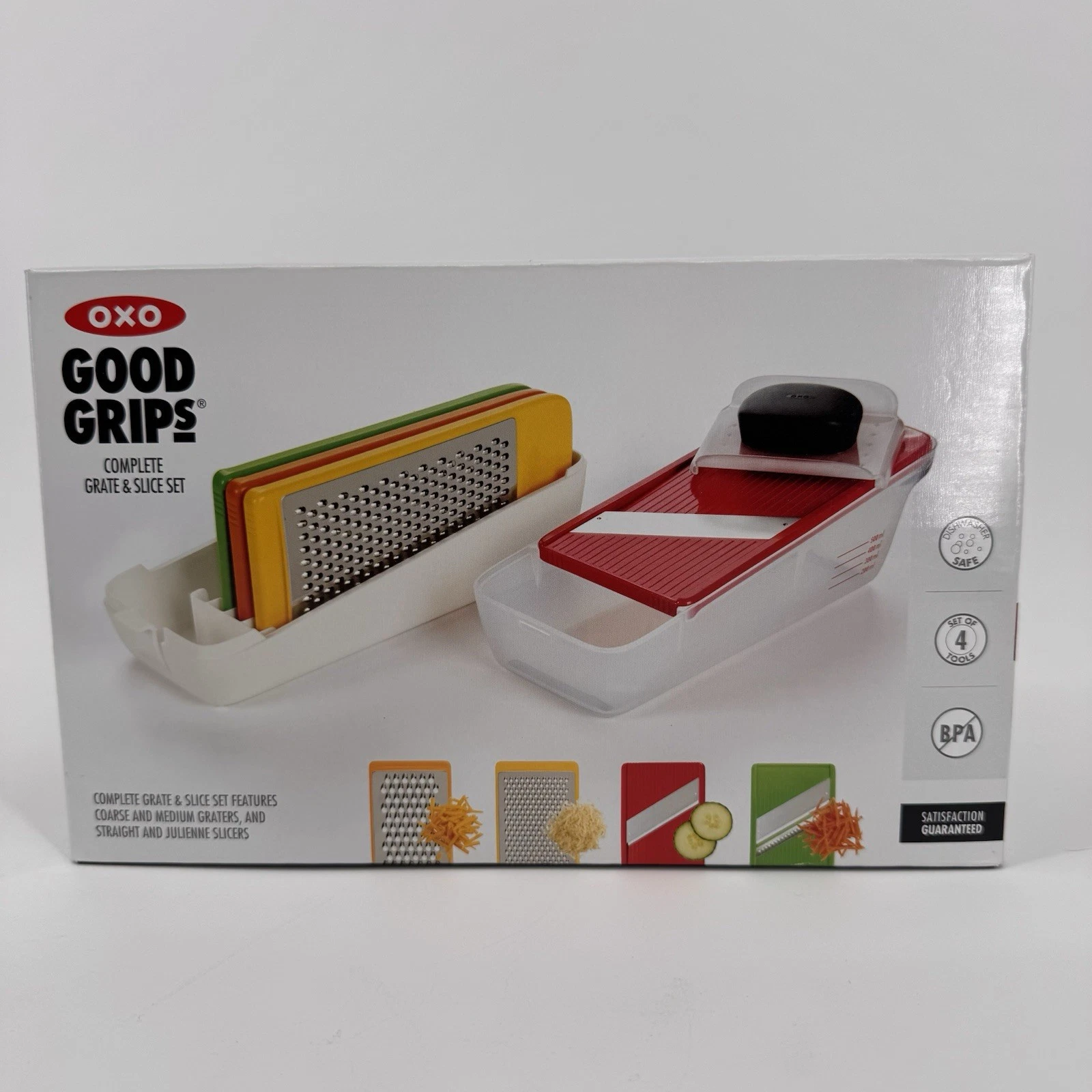 OXO Good Grips Complete Grate & Slice Set 4 In 1 Set Easy Meal Prep NEW IN BOX
