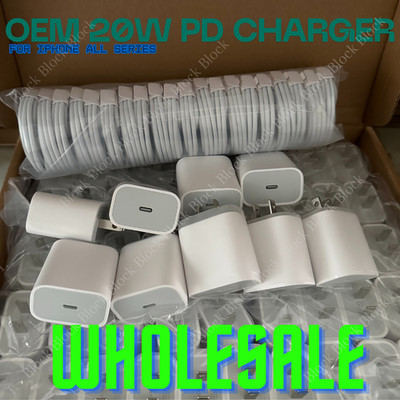 USB-C 20W Fast Charger Block PD Cable Lot For iPhone 17 16 15 14 13 12 11 XR 8 6