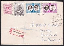 BELGIUM 1962 Registered cover Antwerp to New Zealand.......................D6842