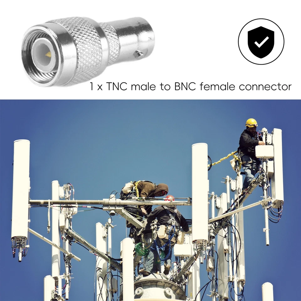 TNC male plug to BNC connector Jack female M / F Coaxial connector  adapter3510 - Image 2 of 2