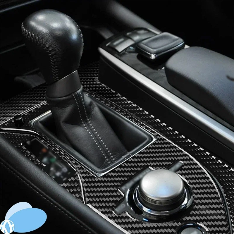 Real Carbon Fiber Car Gear Shift Panel Cover Trim For 2012-2020 Lexus GS350 Foto 2 de 4