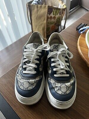 GUCCI GG Sneakers LEATHER men SIZE 8 US Style 669582 UPGB0 GUCCI GG Sneakers LEATHER men SIZE 8 US Style 669582 UPGB0