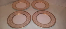 SET OF 4 VINTAGE MIDAS ROYAL CHELSEA ENGLISH BONE CHINA, ENGLAND, PLATES, 8.3"