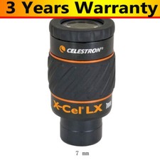 Original X-CEL LX 7mm/0.28" Telescope Eyepiece w/ 1.25" Barrel for Moon Planet