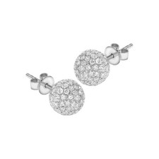 BONBON TITANIUM SPARKLING BALL CRYSTAL EARRINGS STUDS BRAND NEW 10MM 8MM 6MM 