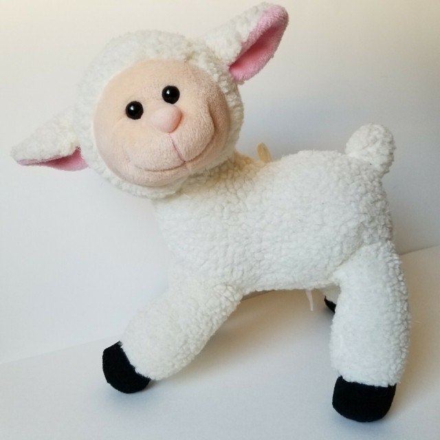 Wind Up Musical Lamb Plush "Sunshine" Sheep White Stuffed Animal Papel