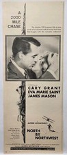 1959 North By Northwest Cary Grant Eva Marie Saint MCM Movie Print Ad 50's Life