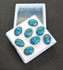  WHOLESALE NATURAL BLUE COPPER TURQUOISE CABOCHON OVAL SHAPE LOOSE GEMSTONE