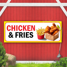 Chicken Fries Indoor Outdoor Vinyl Banner Design