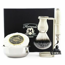  Men's Shaving Kit with Safety Razor & Shaving Accessories in Ivory Color