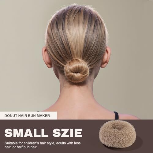 Hair Bun Shaper Set, 4Pcs Hair Donut Bun Maker(Extra-large, Large
