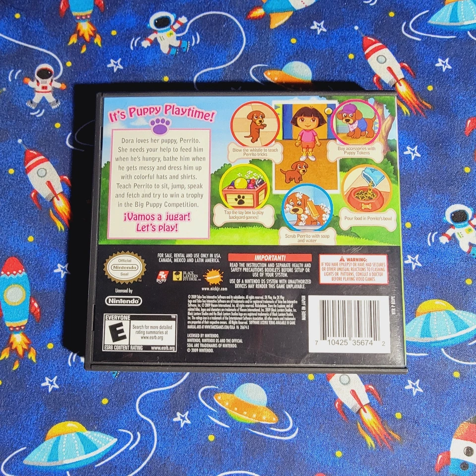 Dora Puppy Nintendo DS 2009 Complete Nickelodeon Kid Tested Game - Image 3 of 4
