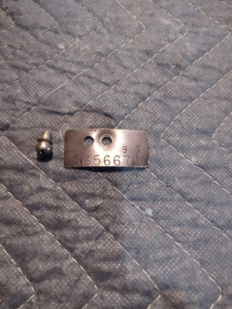 1973 Charger Roadrunner Dart Duster OEM Distributor Date Coded Tag