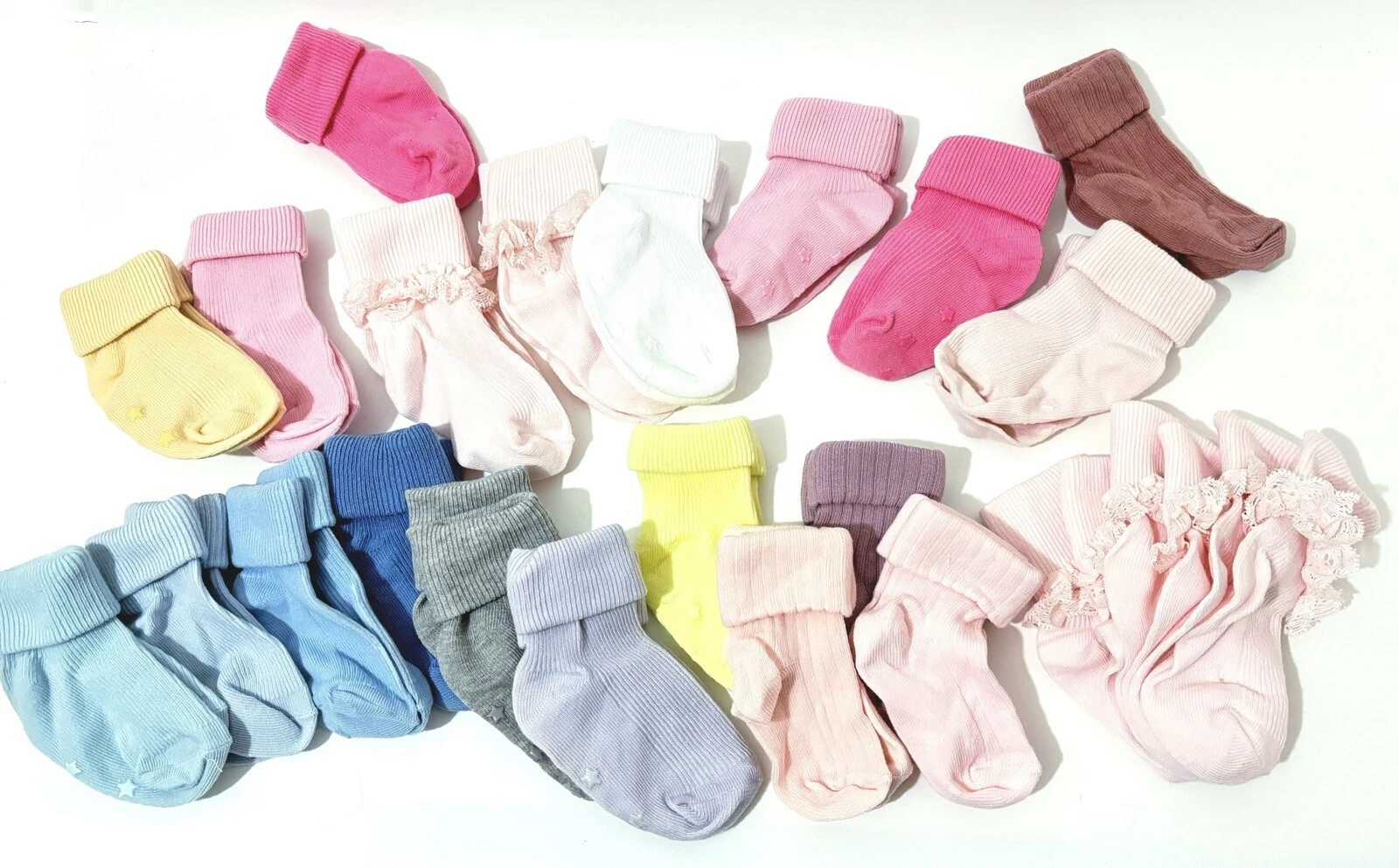 Baby Girls Socks 25 Pairs Bundle Size 12-24 mths