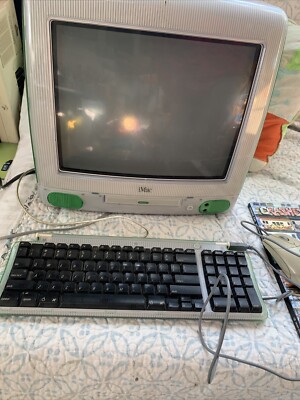 Apple iMac G3/333 M4984 Lime macOs 9.2 w/ Original Keyboard And