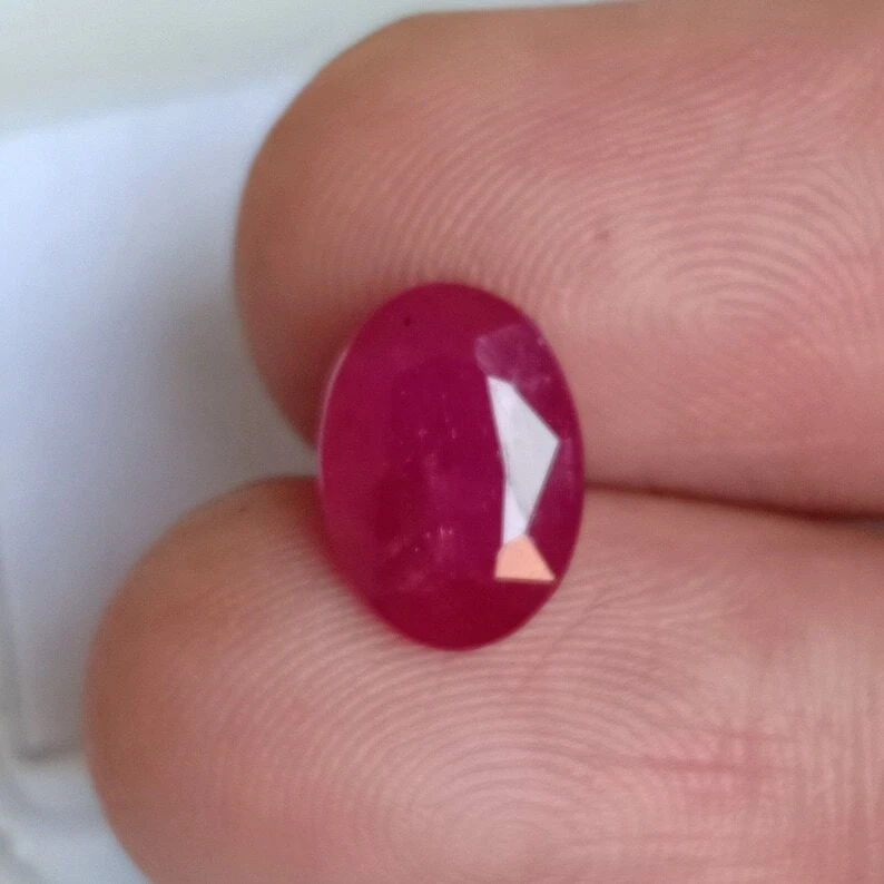 2.80 Ct Natural Ruby Oval Cut Loose Gemstone Jewelry - Image 2 of 4
