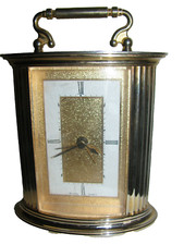 BULOVA  - DIGITAL  QUARTZ GOLDEN  COLOR GREAT MANTEL STYLE CLOCK  WITH ALARM   .