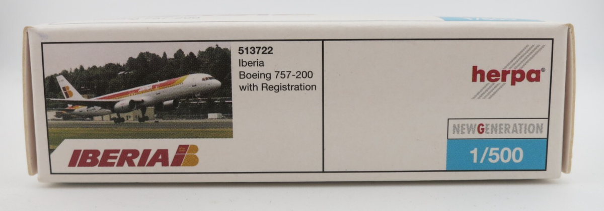レア　1/500　Herpa IBERIA　DC-10　黒箱/black Herpa Iberia Boeing 757-200 Model - 1:500 - 513722 | eBay