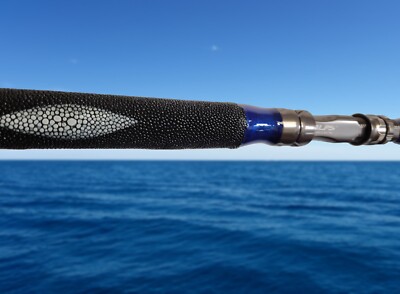 Custom Fishing Rod with Real Alligator Skin Grips and Awesome Paint Job |  eBay