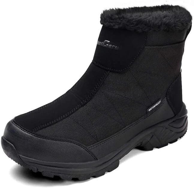SILENTCARE Men's Warm Snow Boots, Fur Lined Waterproof Winter Shoes, Anti-Slip
Opens in a new window