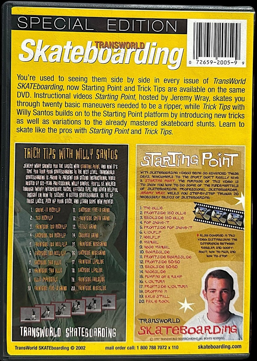 TransWorld Skateboarding Trick Tips & Starting Point Special