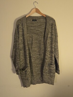 Zara Man Mens Long Sleeve Open Front Cardigan Sweater Small