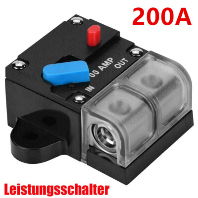 200A Automatische Sicherung Automat Automatik Schalter Auto KFZ 12V-24V DC
