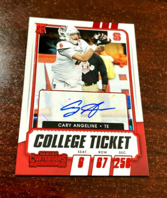 2021 Contenders DP Cary Angeline College Ticket ''RED'' Parallel Auto RC EAGLES
