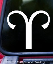 Aries Vinyl Decal Astrology Zodiac Sign Fire Ram Die Cut Sticker