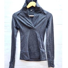 Lululemon Women  s Run Performance 1/4 Zip   Discontinued Run Era   Size 2  Black